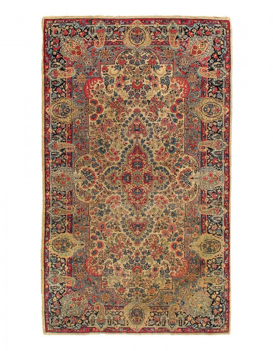 Antique Persian Lavar Kerman Rug 4'x6'7": Antique Persian Lavar Kerman Rug 4'x6'7" - circa 1920, Lavar, Hand-Knotted, Lamb's Wool, 300 -D11647- 862.This item is part of our fine auction collection which includes many fine home accessories inc