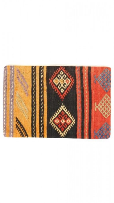 Vintage Hand Knotted K5 Pillow 16" x 24": Vintage Hand Knotted K5 Pillow 16" x 24" - New, Turkish, Hand-made, Lamb's Wool, 300 -K5- 862.This item is part of our fine auction collection which includes many fine home accessories including antiq