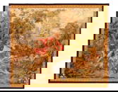 Antique Fine Hand Knotted Tapestry 5' X 5'9''