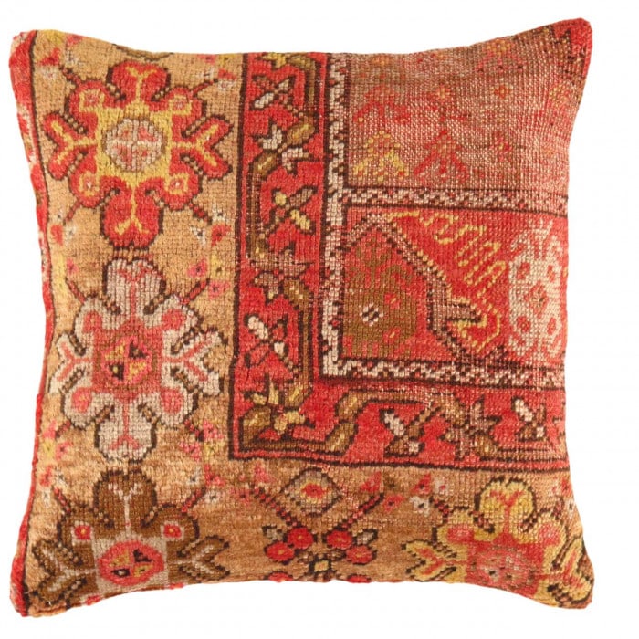 Vintage Turkish Pasargad Hand Knotted Pillow 16'': Vintage Turkish Pasargad Hand Knotted Pillow 16'' - New, Turkish, Hand-made, Lamb's Wool, 300 -K 174- 862.This item is part of our fine auction collection which includes many fine home accessories inc