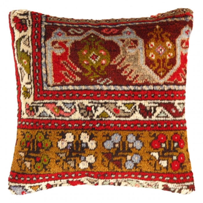 Vintage Turkish Pasargad Hand Knotted Pillow 16'': Vintage Turkish Pasargad Hand Knotted Pillow 16'' - New, Turkish, Hand-made, Lamb's Wool, 300 -K 176- 862.This item is part of our fine auction collection which includes many fine home accessories inc