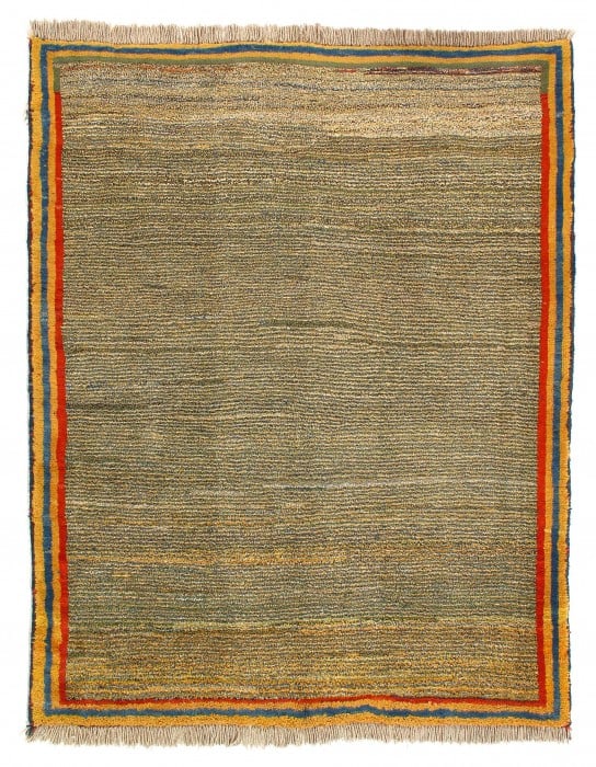 Fine Hand Knotted Persian Gabbeh 5'3'' X 6'5'': Fine Hand Knotted Persian Gabbeh 5'3'' X 6'5'' - 2010, Gabbeh, Hand-Knotted, Lamb's Wool, 300 -54483- 862.This item is part of our fine auction collection which includes many fine home accessories inc