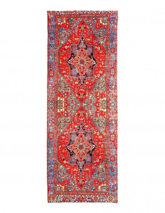Vintage Serapi design Velvet table cloth 1'3'' X 3'11'': Vintage Serapi design Velvet table cloth 1'3'' X 3'11'' - , Serapi, N/A, Velvet Silk, 300 -D11712- 862.This item is part of our fine auction collection which includes many fine home accessories includ