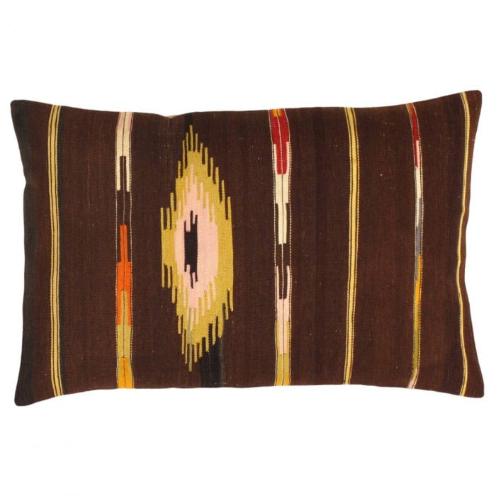Decorative Turkish Kilim Pillow 24'' X 36'': Decorative Turkish Kilim Pillow 24'' X 36'' - New, Turkish, Hand-made, Flat Weave, 300 -K 208- 862.This item is part of our fine auction collection which includes many fine home accessories including