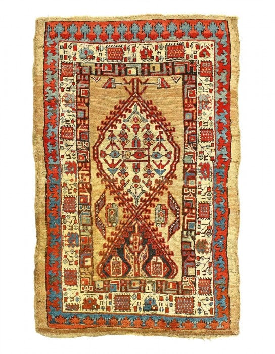 Fine Hand Knotted Persian Antique Serab 3'3'' X 5'5'': Fine Hand Knotted Persian Antique Serab 3'3'' X 5'5'' - Late 19th Century, Sarab, Hand-Knotted, Lamb's Wool, 300 -31848- 862.This item is part of our fine auction collection which includes many fine h