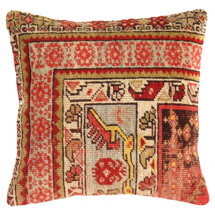 Vintage Turkish Pasargad Hand Knotted Pillow 16'': Vintage Turkish Pasargad Hand Knotted Pillow 16'' - New, Turkish, Hand-made, Lamb's Wool, 300 -K 183- 862.This item is part of our fine auction collection which includes many fine home accessories inc