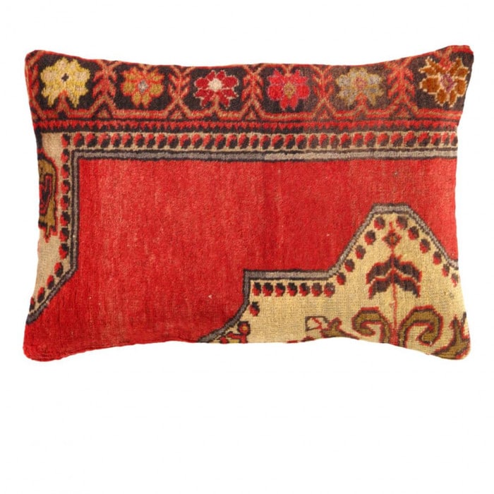 Vintage Turkish Pasargad Hand Knotted Pillow 16'' X 24'': Vintage Turkish Pasargad Hand Knotted Pillow 16'' X 24'' - New, Turkish, Hand-made, Lamb's Wool, 300 -K 205- 862.This item is part of our fine auction collection which includes many fine home accessor