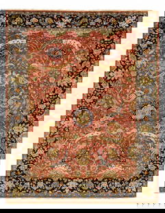 Rust Indian Serapi 8' X 10': Rust Indian Serapi 8' X 10' - New, Isphana, Hand-Knotted, Lamb's Wool, 300 -D09294- 862.This item is part of our fine auction collection which includes many fine home accessories including antique rug
