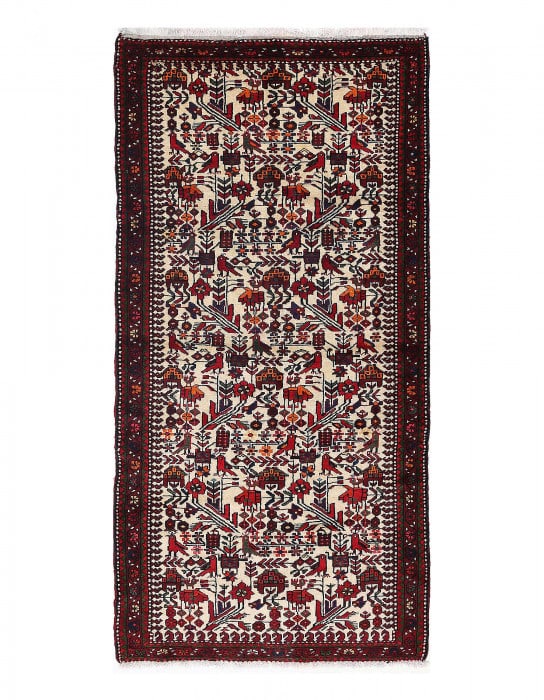 Persian Antique Hamadan rug 3'11"x 7'11": Persian Antique Hamadan rug 3'11"x 7'11" - circa 1970, Hamadan, Hand-Knotted, Lamb's Wool, 300 -D14007- 862.This item is part of our fine auction collection which includes many fine home accessories i