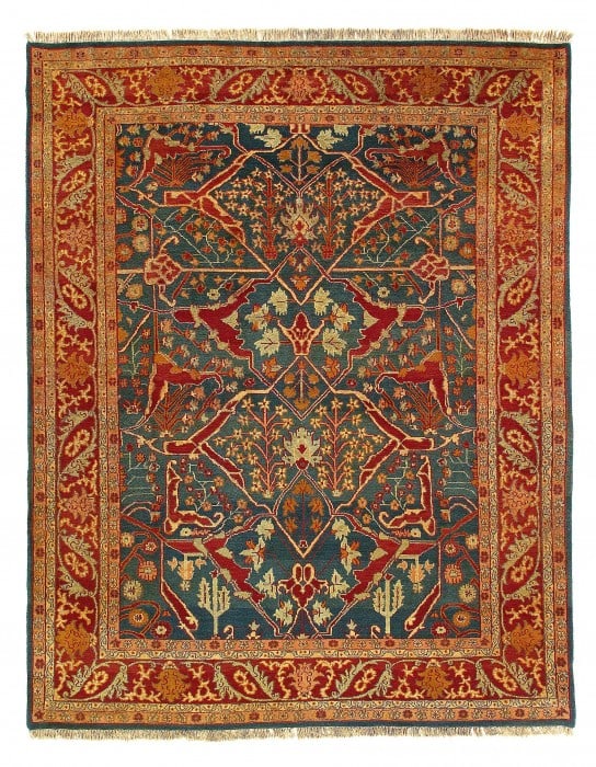 Fine Hand Knotted Indian Agra rug 8'1'' X 10'4'': Fine Hand Knotted Indian Agra rug 8'1'' X 10'4'' - New, Agra, Hand-Knotted, Lamb's Wool, 300 -19939- 862.This item is part of our fine auction collection which includes many fine home accessories incl