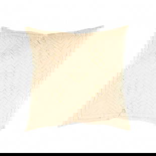 Indian White Color Cotton Pillow - 16" x 16": Indian White Color Cotton Pillow - New, Modern, Handmade, Cotton, 300 -IC 1- 862.This item is part of our fine auction collection which includes many fine home accessories including antique rugs, vint