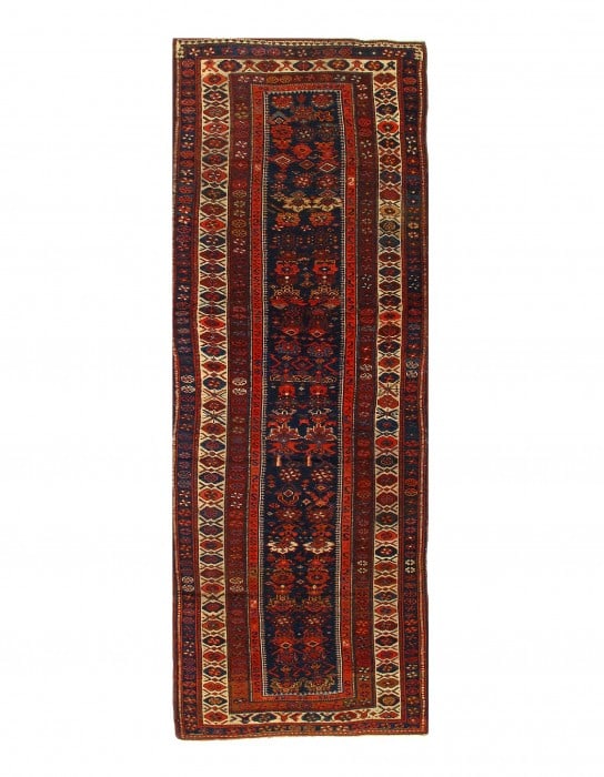 Navy Persian Antique NW runner 3' 7'' X 10' 7'': Navy Persian Antique NW runner 3' 7'' X 10' 7'' - Circa 1920, NorthWest, Hand-Knotted, Lamb's Wool, 300 -D06603- 862.This item is part of our fine auction collection which includes many fine home acce