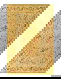 Fine Hand Knotted Savonnerie rug 5'11'' X 8'11'': Fine Hand Knotted Savonnerie rug 5'11'' X 8'11'' - New, Savonnerie, Hand-Knotted, Lamb's Wool, 300 -22865- 862.This item is part of our fine auction collection which includes many fine home accessorie