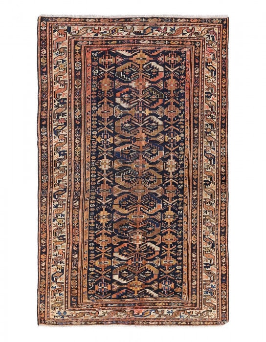Persian Antique Malayer 3'11'' X 6'6'': Persian Antique Malayer 3'11'' X 6'6'' - Circa 1900, Malayer, Hand-Knotted, Lamb's Wool, 300 -D13316- 862.This item is part of our fine auction collection which includes many fine home accessories inc