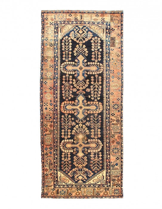 Persian Antique hand knotted Malayer 4'8'' X 10'7'': Persian Antique hand knotted Malayer 4'8'' X 10'7'' - 1920, Malayer, Hand-Knotted, Lamb's Wool, 300 -D14548- 862.This item is part of our fine auction collection which includes many fine home accessor