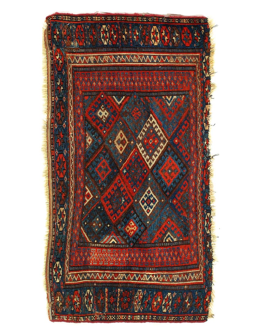 Russian Antique Kazak 2'X 3'8": Russian Antique Kazak 2'X 3'8" - circa 1900, Kazak, Hand-Knotted, Lamb's Wool, 300 -54688- 862.This item is part of our fine auction collection which includes many fine home accessories including anti