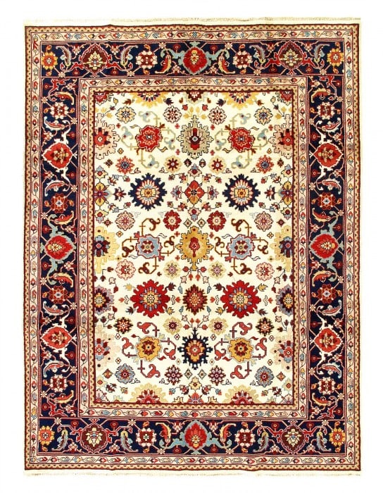 Hand-Knotted Mahal Rug - 9' X 12': Hand-Knotted Mahal Rug - 9' X 12' - New, Traditional, Hand-Knotted, Wool, 300 -D08343- 862.This item is part of our fine auction collection which includes many fine home accessories including antique