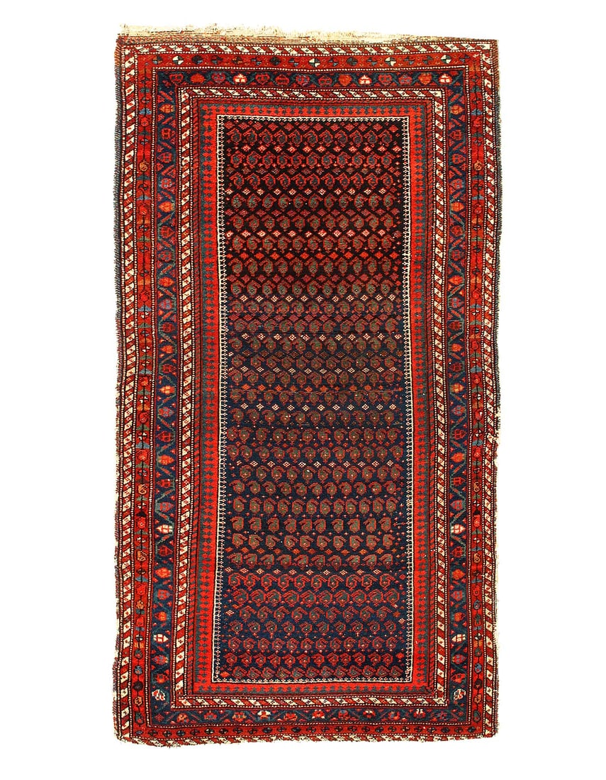 Persian Antique Hamadan rug 3'10"x7'2": Persian Antique Hamadan rug 3'10"x7'2" - circa 1920, Hamadan, Hand-Knotted, Lamb's Wool, 300 -D14515- 862.This item is part of our fine auction collection which includes many fine home accessories inc