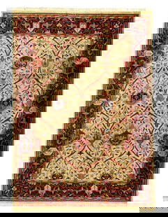 Fine Hand Knotted Augra 10'2"X 14'2': Fine Hand Knotted Augra 10'2"X 14'2' - NEW, William Morris, Hand-Knotted, Lamb's Wool, 300 -D03112- 862.This item is part of our fine auction collection which includes many fine home accessories