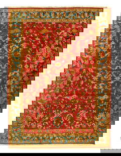 Fine Hand Knotted Augra 10'X 14': Fine Hand Knotted Augra 10'X 14' - NEW, Agra, Hand-Knotted, Lamb's Wool, 300 -20280- 862.This item is part of our fine auction collection which includes many fine home accessories including antique