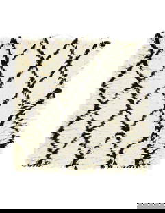 Ivory Moroccon Rug 2'x 2': Ivory Moroccon Rug 2'x 2' - NEW, Moroccan, Hand-Knotted, Lamb's Wool, 300 -d08489- 862.This item is part of our fine auction collection which includes many fine home accessories including antique