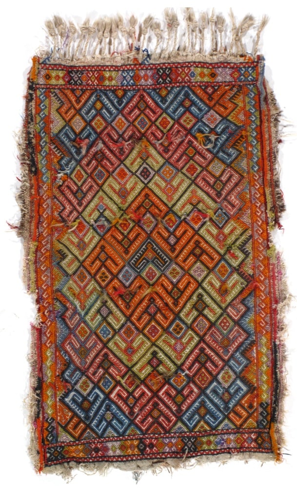 Rust Turkish Antique Sumak 2'x 3': Rust Turkish Antique Sumak 2'x 3' - circa 1900, Sumak, Hand-Woven, Lamb's Wool, 300 -D08410- 862.This item is part of our fine auction collection which includes many fine home accessories including an