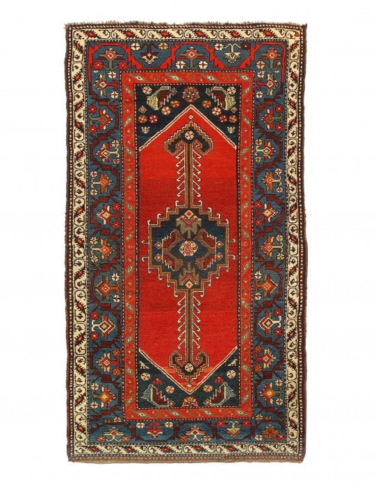 Red Color Persian Antique NW Rug 3'6'' X 6'8'': Red Color Persian Antique NW Rug 3'6'' X 6'8'' - , NorthWest, Hand-Knotted, Lamb's Wool, 300 -D11683- 862.This item is part of our fine auction collection which includes many fine home accessories inc