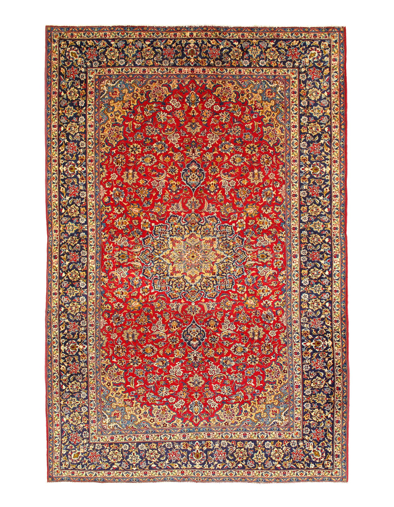 Fine Hand knotted Persian Vintage Najafabad 10'3'' X 15'3'': Fine Hand knotted Persian Vintage Najafabad 10'3'' X 15'3'' - circa 1960, Najafabad, Hand-Knotted, Lamb's Wool, 300 -D14435- 862.This item is part of our fine auction collection which includes many fi