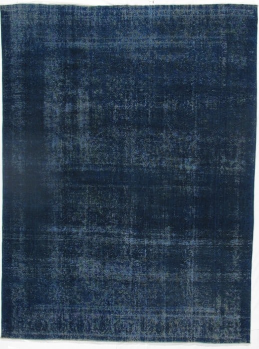 Navy Blue Overdye 9'x13': Navy Blue Overdye 9'x13' - circa 1920, Modern, Hand-Knotted, Wool, 300 -D10054- 862.This item is part of our fine auction collection which includes many fine home accessories including antique rugs, v