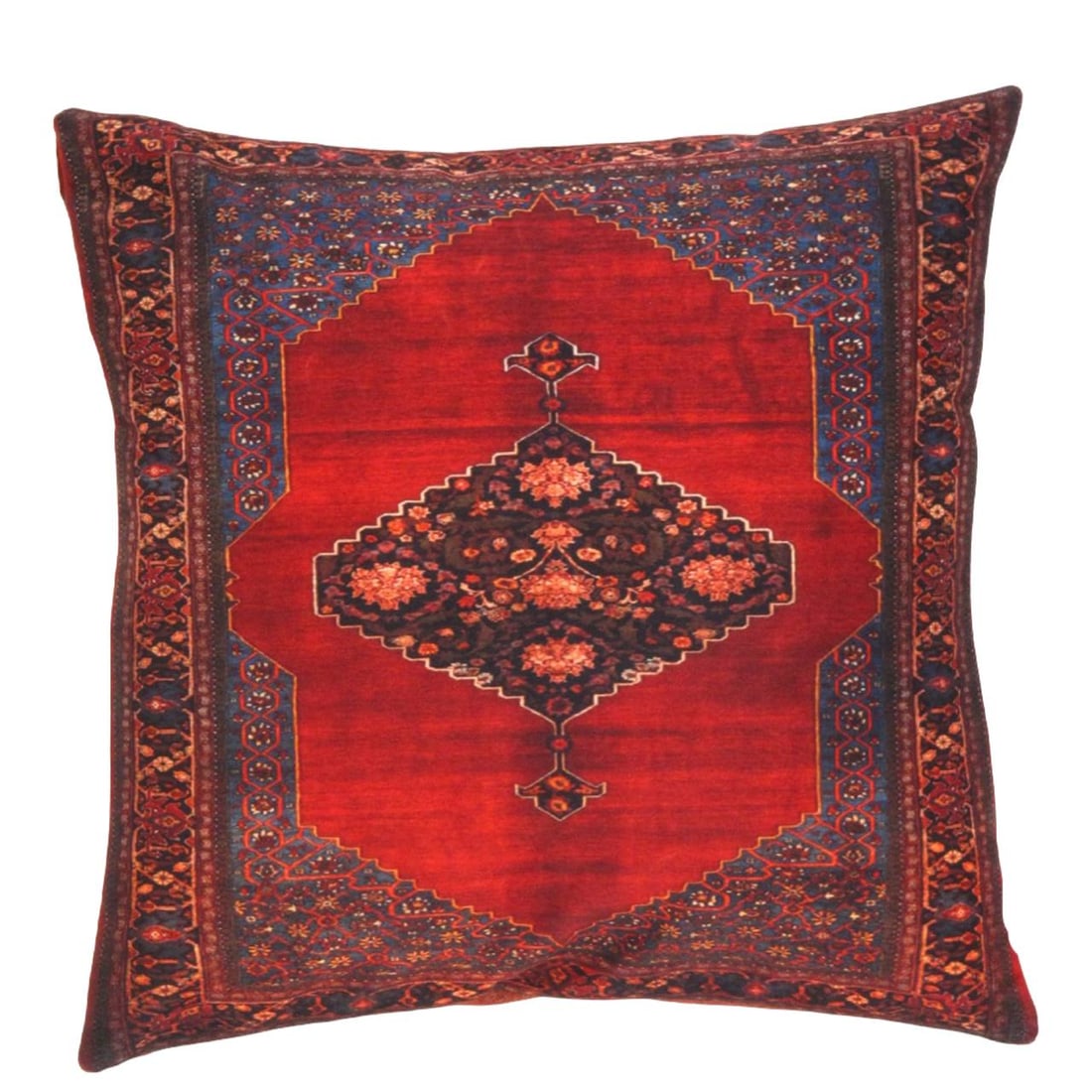 Pasargad velvet Throw Pillow 16'' X 16'': Pasargad velvet Throw Pillow 16'' X 16'' - New, Bidjar, Hand-made, Velvet Silk, 300 -TIR 313- 862.This item is part of our fine auction collection which includes many fine home accessories including a