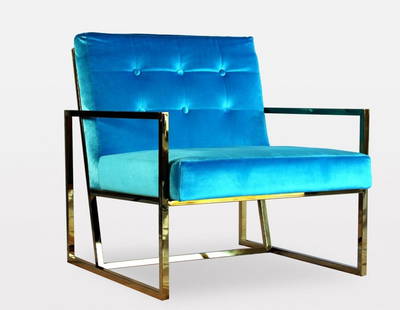 Milan Leisure Chair: Milan Leisure Chair - New, Modern, n/a, Stainless Steel with Fabric, 300 -PF0008 B- 862.This item is part of our fine auction collection which includes many fine home accessories including antique rug