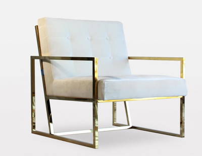 Milan Leisure Chair: Milan Leisure Chair - New, Modern, n/a, Stainless Steel with Fabric, 300 -PF0008 W- 862.This item is part of our fine auction collection which includes many fine home accessories including antique rug