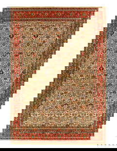 Ivory Fine Hand Knotted Persian serapi Design Rug 11'8"x 16': Ivory Fine Hand Knotted Persian serapi Design Rug 11'8"x 16' - NEW, Serapi, Hand-Knotted, Lamb's Wool, 300 -D14992- 862.This item is part of our fine auction collection which includes many fine home a
