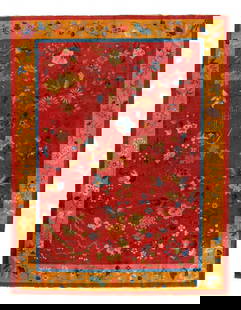 Antique Hand Knotted Chinese Art Deco 8'11'' X 11'7'': Antique Hand Knotted Chinese Art Deco 8'11'' X 11'7'' - 1920s, Art Deco, Hand-Knotted, Lamb's Wool, 300 -D10949- 862.This item is part of our fine auction collection which includes many fine home acce