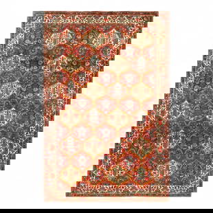 1980s Vintage Persian Bakhtiari Hand-Knotted Rug - 6'8" x 10'2": 1980s Vintage Persian Bakhtiari Hand-Knotted Rug - 6'8" x 10'2" - , Bakhtiari, Hand-Knotted, Lamb's Wool, 300 -D10393- 862.This item is part of our fine auction collection which includes many fine hom