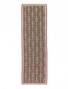 Fine Hand Knotted Flat weave Senneh Runner 2'5'' X 7'11'': Fine Hand Knotted Flat weave Senneh Runner 2'5'' X 7'11'' - New, Flat Weave, Flat Weave, Flat Weave, 300 -D14524- 862.This item is part of our fine auction collection which includes many fine home acc