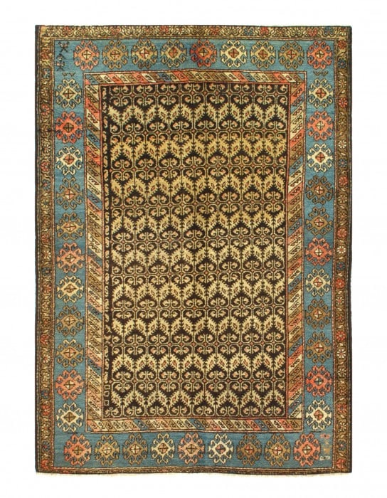 Beige Persian Antique Hamadan Rug 3'.11'' X 5'.5'': Beige Persian Antique Hamadan Rug 3'.11'' X 5'.5'' - , Hamadan, Hand-Knotted, Lamb's Wool, 300 -D07778- 862.This item is part of our fine auction collection which includes many fine home accessories i