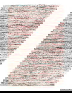 Contemporary Flat Weave Sari Silk 6' X 9': Contemporary Flat Weave Sari Silk 6' X 9' - New, Indian, Hand-Tufted, sari Silk, 300 -D10699- 862.This item is part of our fine auction collection which includes many fine home accessories including a