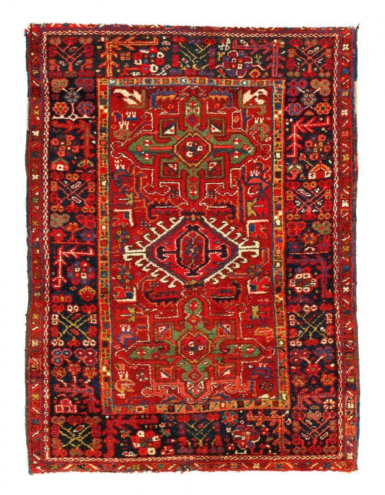 Fine Persian Antique Karajeh 3'3'' x 4'7'': Fine Persian Antique Karajeh 3'3'' x 4'7'' - 1920, Karaja, Hand-Knotted, Lamb's Wool, 300 -D12412- 862.This item is part of our fine auction collection which includes many fine home accessories includ