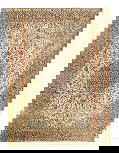 Fine Hand knotted Persian Vintage Kashan rug 9'7'' X 13'6'': Fine Hand knotted Persian Vintage Kashan rug 9'7'' X 13'6'' - 1980, Kashan, Hand-Knotted, Lamb's Wool, 300 -D14608- 862.This item is part of our fine auction collection which includes many fine home a