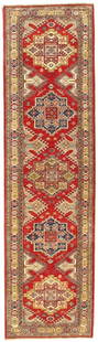 Red Pak Super Kazak Lamb's Wool 2'7" X 9'8": Red Pak Super Kazak Lamb's Wool 2'7" X 9'8" - New, Kazak, Hand-Knotted, Wool on Cotton, 300 -D08754- 862.This item is part of our fine auction collection which includes many fine home accessories incl