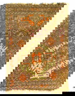 Fine Antique Caucasian Kazak 3'4'' x 5'6'': Fine Antique Caucasian Kazak 3'4'' x 5'6'' - Circa 1880, Kazak, Hand-Knotted, Lamb's Wool, 300 -D06245- 862.This item is part of our fine auction collection which includes many fine home accessories i