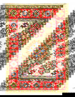 Fine Hand Knotted Kazak rug 2' X 3': Fine Hand Knotted Kazak rug 2' X 3' - New, Kazak, Hand-Knotted, Lamb's Wool, 300 -D12433- 862.This item is part of our fine auction collection which includes many fine home accessories including antiq