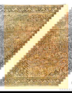 Rust Persian Antique Mahal 10'3'X 13'5": Rust Persian Antique Mahal 10'3'X 13'5" - CIRCA 1920, Mahal, Hand-Knotted, Lamb's Wool, 300 -24787- 862.This item is part of our fine auction collection which includes many fine home accessories inclu