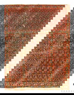 Decorative Antique  Persian Malayer Rug 10'3'' X 13'11'': Decorative Antique Persian Malayer Rug 10'3'' X 13'11'' - Circa 1900, Malayer, Hand-Knotted, Lamb's Wool, 300 -D11900- 862.This item is part of our fine auction collection which includes many fine hom