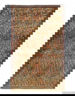 Persian Hand Knotted Antique Malayer 2'9'' X 4'6'': Persian Hand Knotted Antique Malayer 2'9'' X 4'6'' - Circa 1900, Malayer, Hand-Loomed, Lamb's Wool, 300 -D12718- 862.This item is part of our fine auction collection which includes many fine home acce