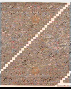 Tan Modern Wool & Bamboo Silk 8' X 10': Tan Modern Wool & Bamboo Silk 8' X 10' - New, Modern, Hand-Knotted, Wool & Bamboo Silk, 300 -D08873- 862.This item is part of our fine auction collection which includes many fine home accessories incl