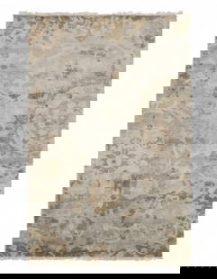 Ivory Fine Hand Knotted Modern rug 5'9'' X 8'11'': Ivory Fine Hand Knotted Modern rug 5'9'' X 8'11'' - New, Modern, Hand-Knotted, Lamb's Wool, 300 -D09001- 862.This item is part of our fine auction collection which includes many fine home accessories