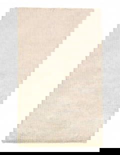 Beige color Hand knotted Modern Rug 3' X 5': Beige color Hand knotted Modern Rug 3' X 5' - New, Modern, Hand-Loomed, V. Silk, 300 -D09416- 862.This item is part of our fine auction collection which includes many fine home accessories including a