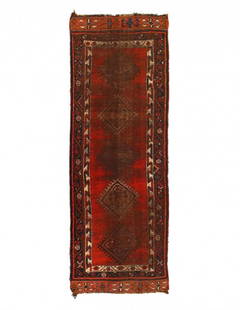 Persian Antique NW runner 3'2'' X 9'8'': Persian Antique NW runner 3'2'' X 9'8'' - 1950, NorthWest, Hand-Knotted, Lamb's Wool, 300 -D14454- 862.This item is part of our fine auction collection which includes many fine home accessories includ
